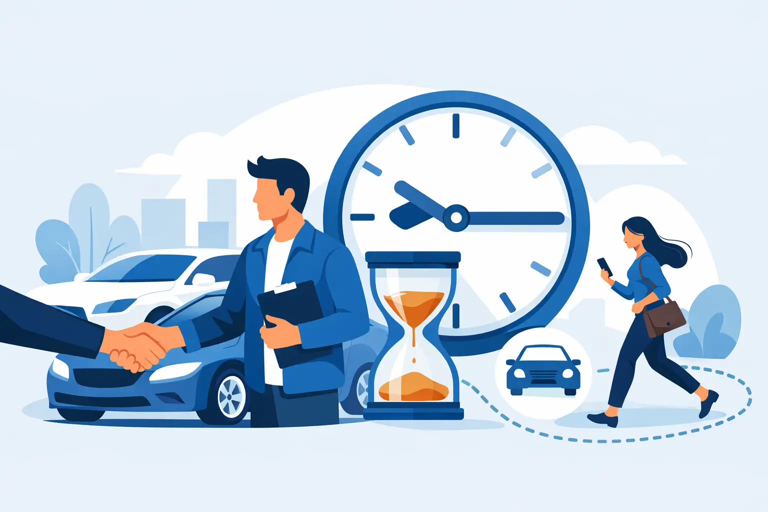 Kada automobilių supirkimas taupo laiką?