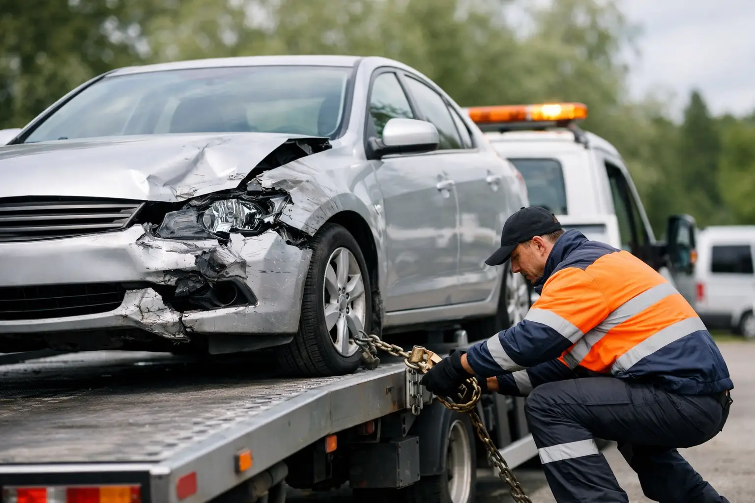 Nevažiuojančio automobilio nemokamas išvežimas