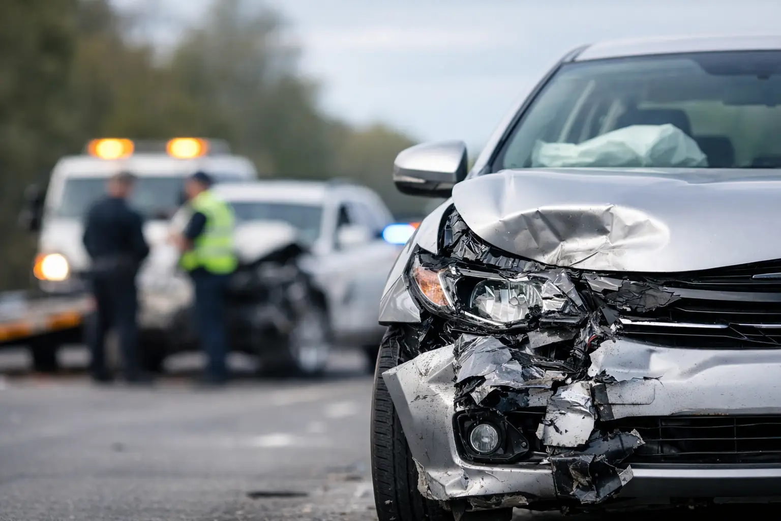 Ar saugu vairuoti daužtą automobilį po avarijos?