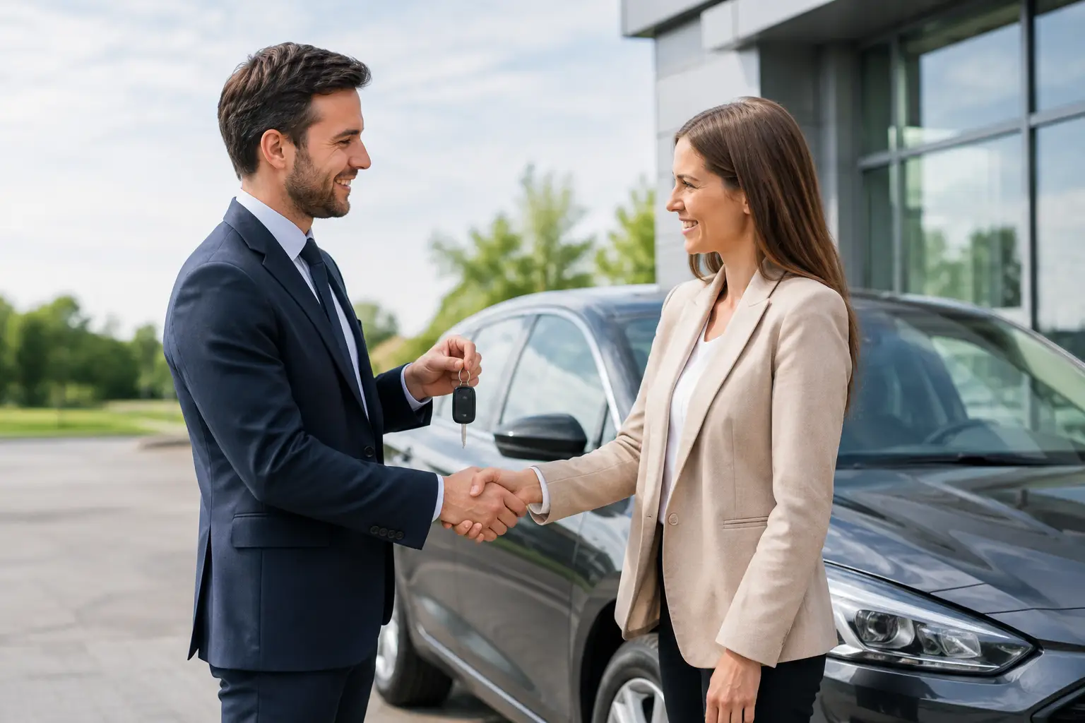 Įmonės automobilio pardavimo gidas verslui