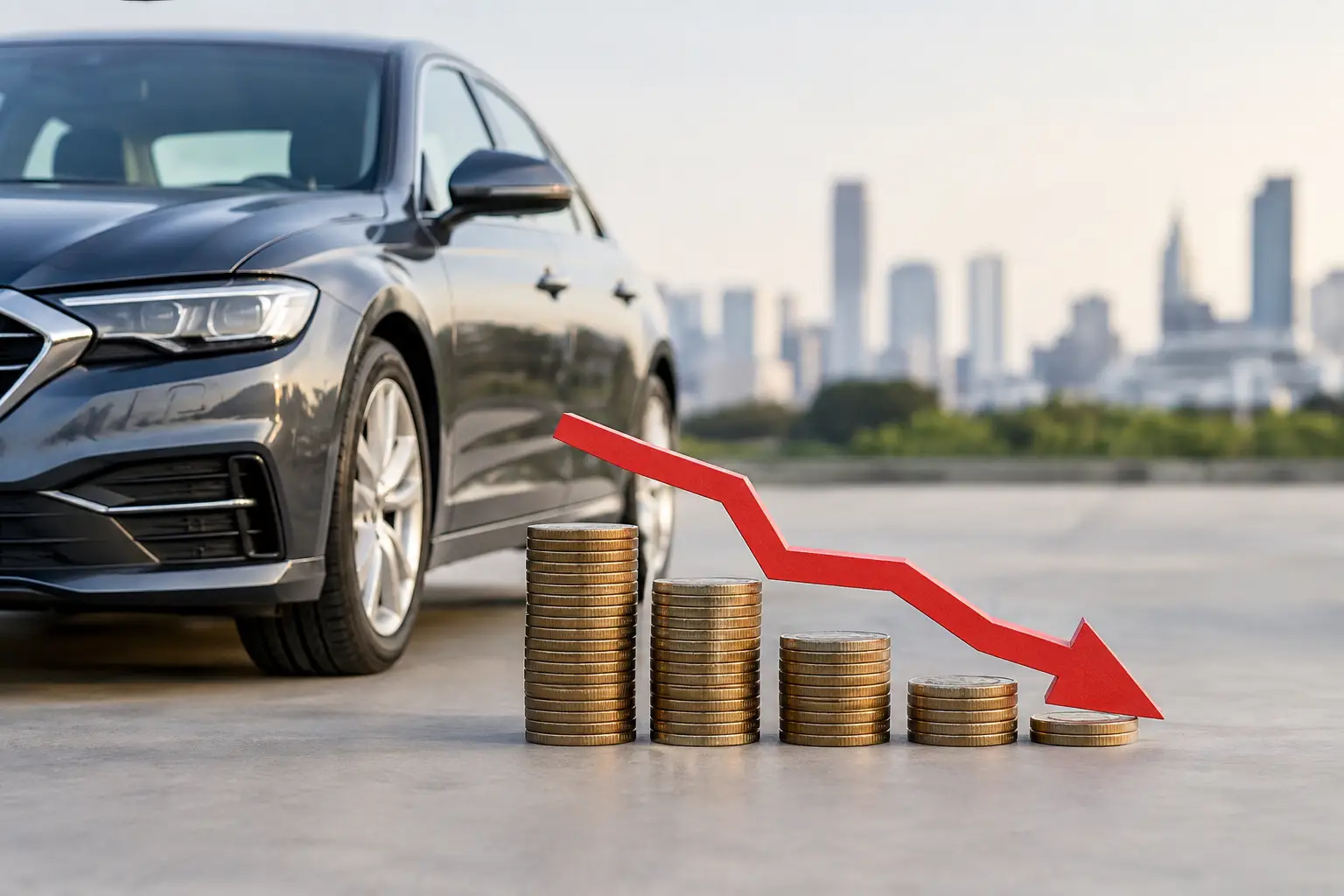 Kada automobilio nuvertėjimas kainuoja daugiausia?